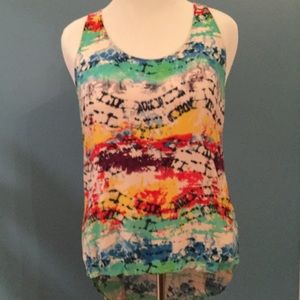 Volcom tie dye print tank top